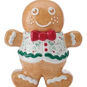 NWT Winterberry Gingerbread Man Cookie Jar